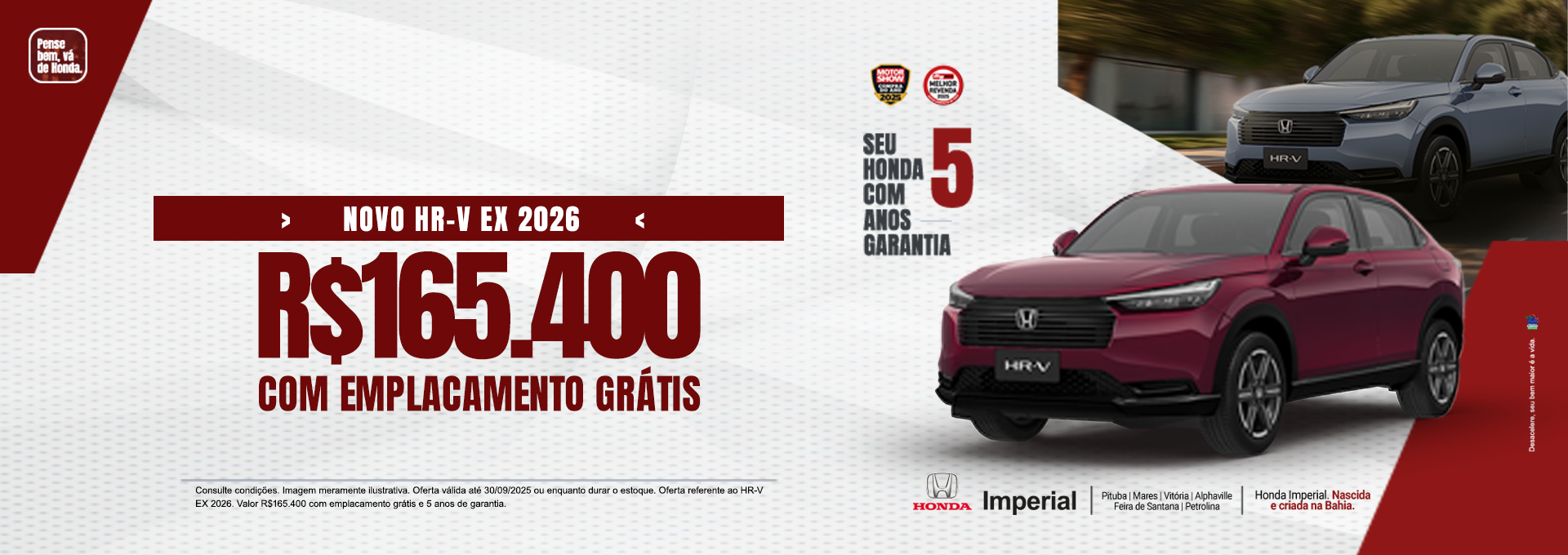 Emplacamento Grátis Hr-V 